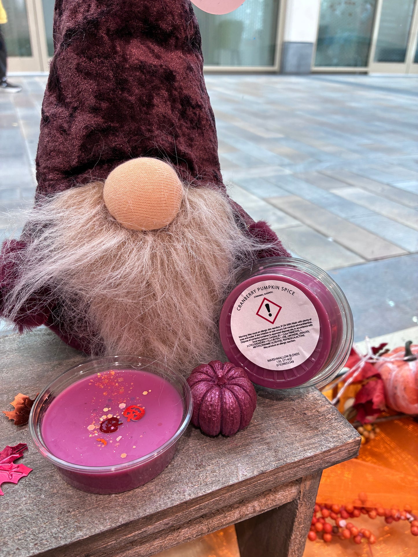 Cranberry Pumpkin Spice Wax Melt pot
