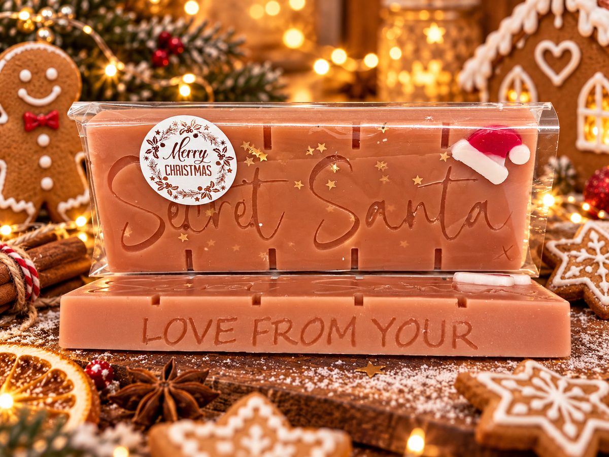 Secret Santa gingerbread wax melt bar
