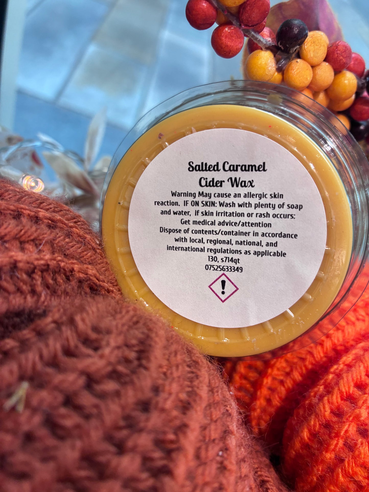 Salted Caramel Apple Cider Wax melt pot
