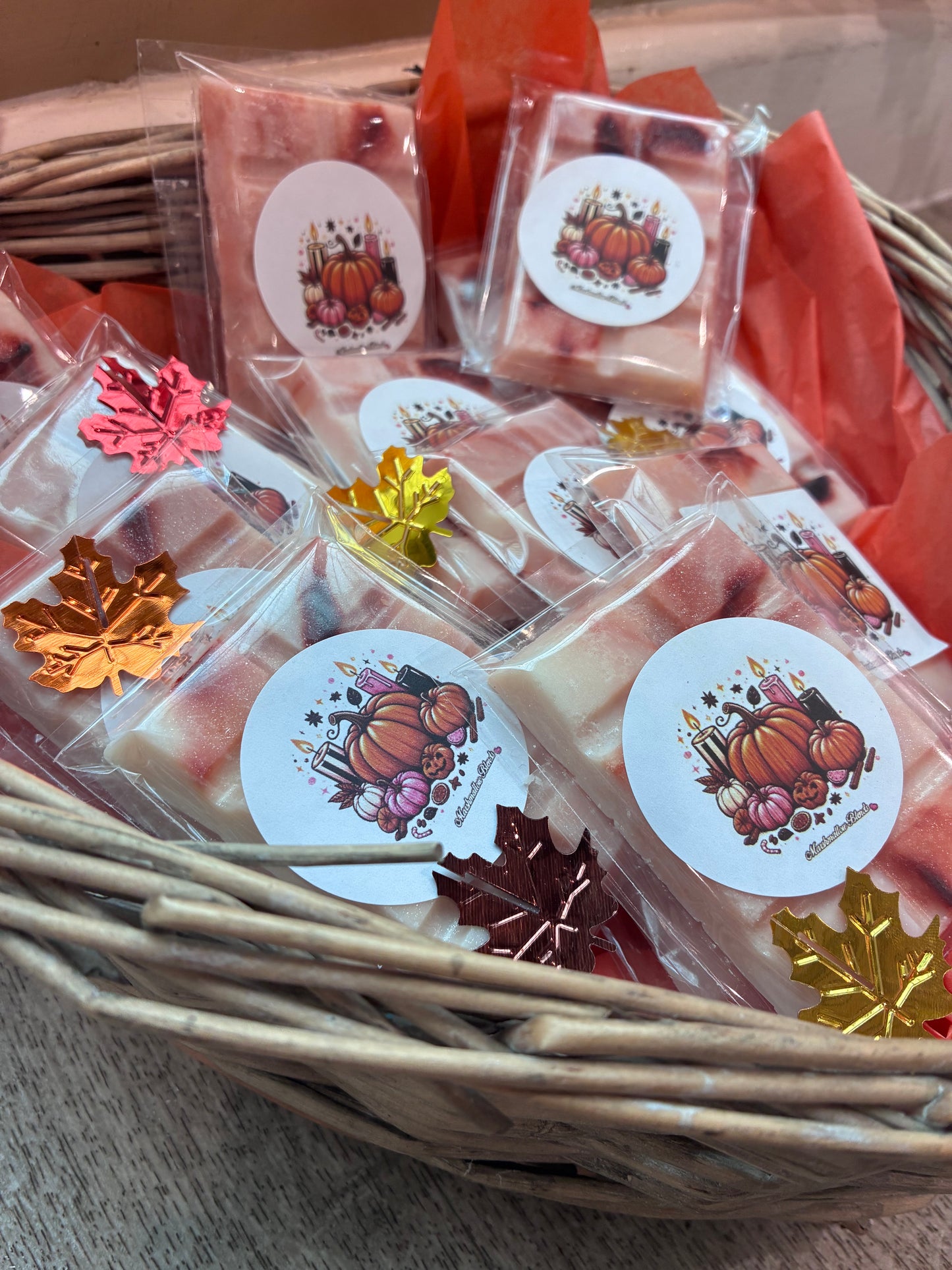 Pumpkin Vanilla Mini Wax Melt Snap Bar