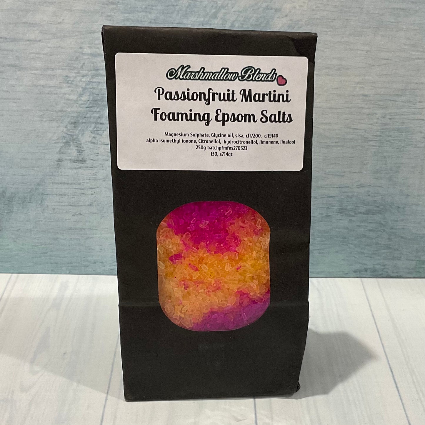 Passionfruit Martini Foaming Epsom Salts