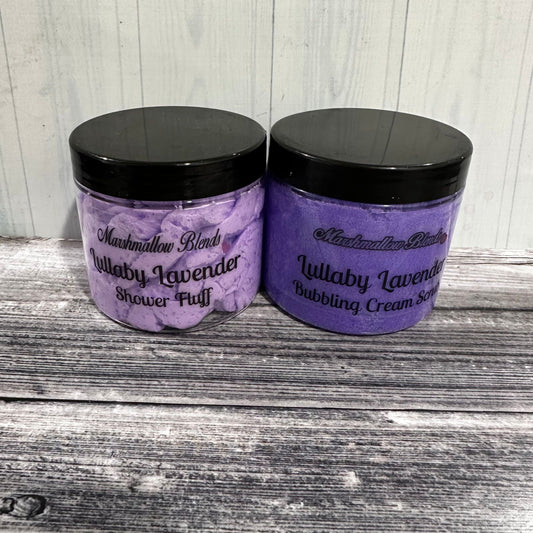 Lullaby Lavender Shower Fluff & Scrub Duo