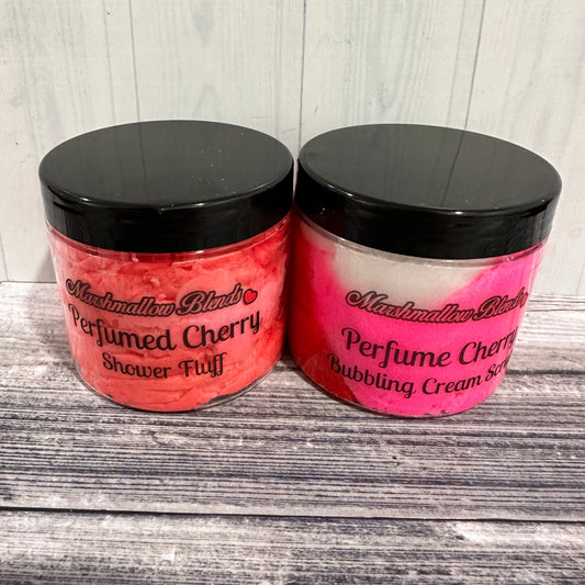 Perfumed Cherry Shower Fluff & Scrub Duo