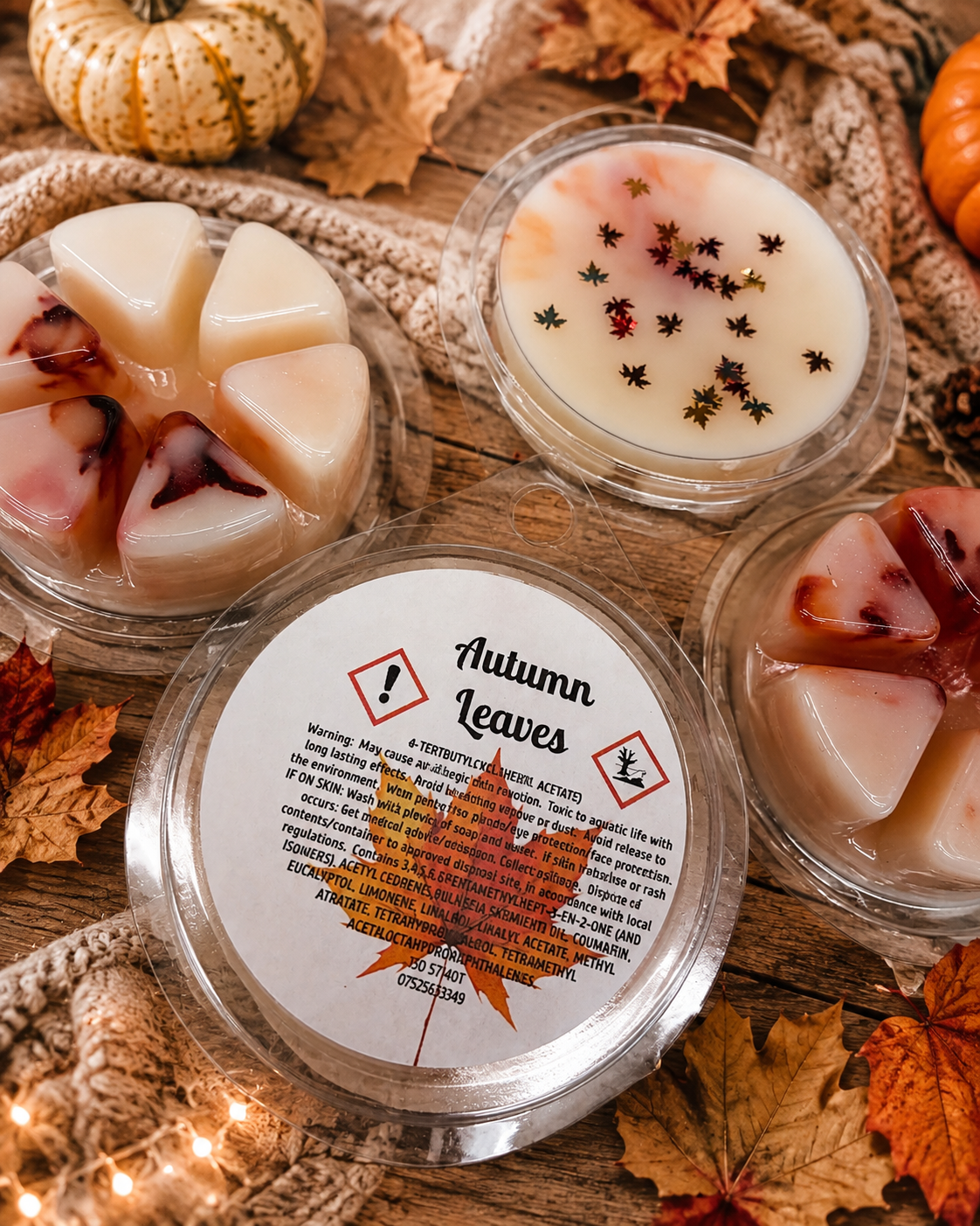 Autumn Leaves Chunky wax pot