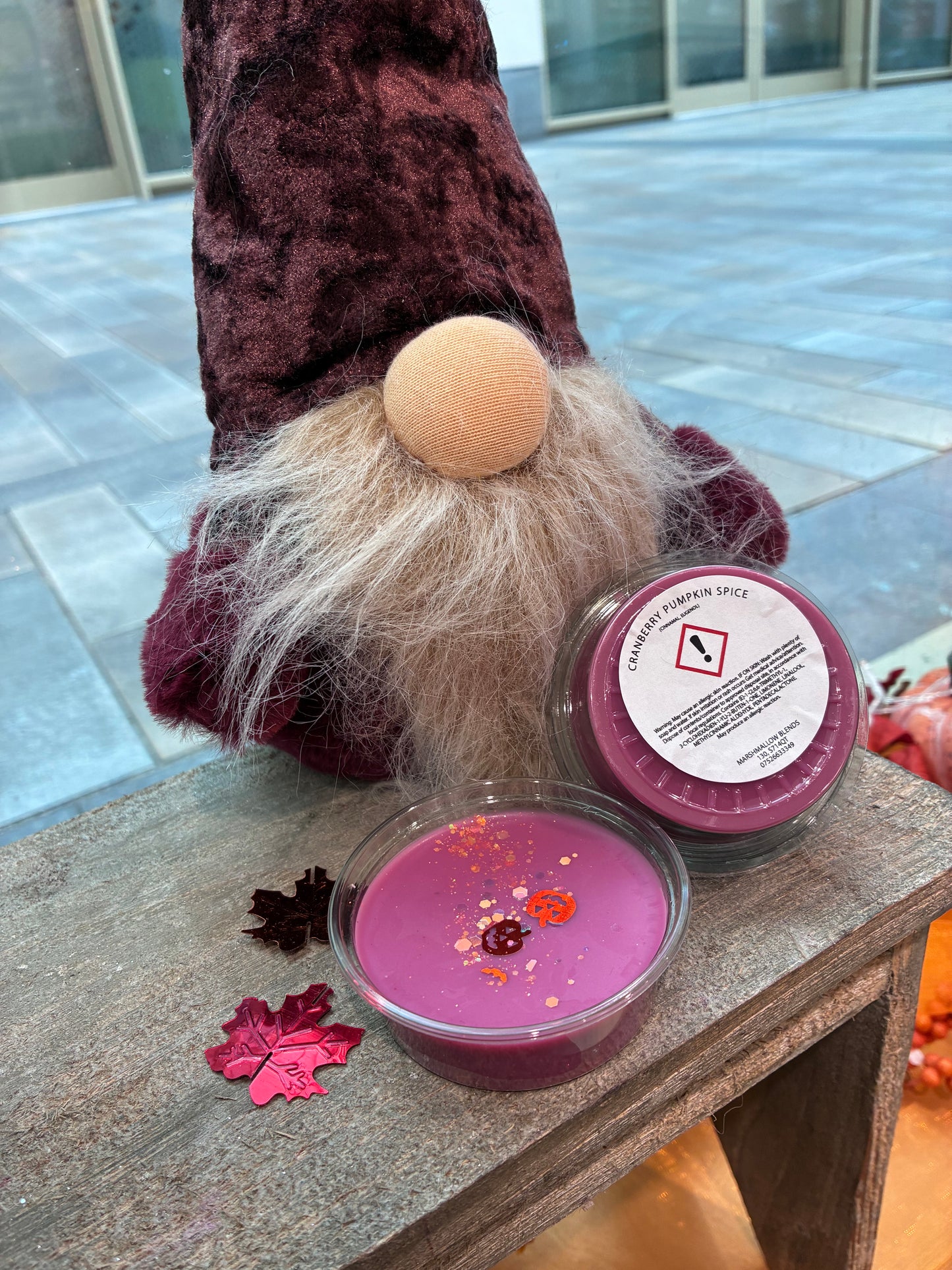 Cranberry Pumpkin Spice Wax Melt pot
