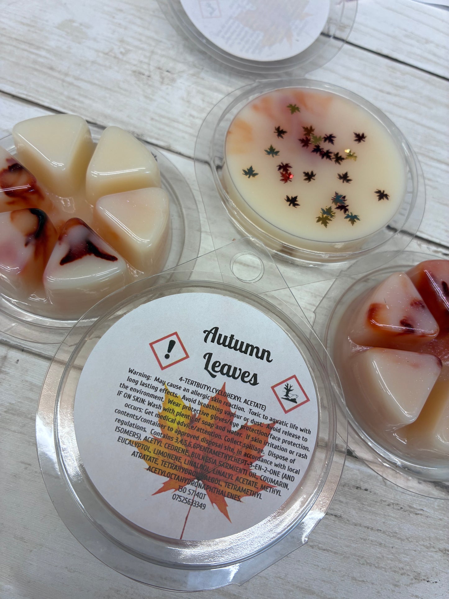 Autumn Leaves Chunky wax pot