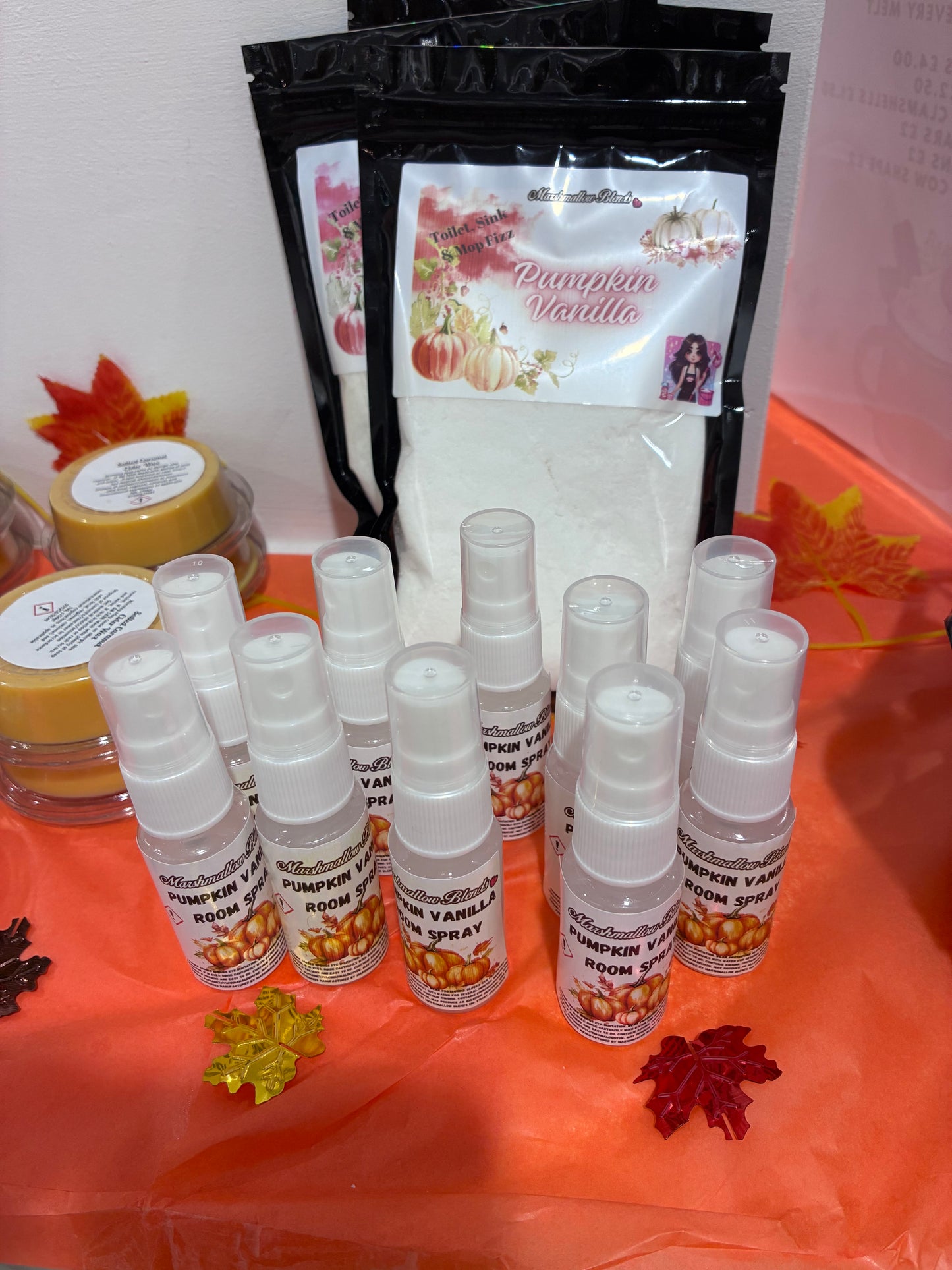 Pumpkin Vanilla Mini Travel size Room Spray