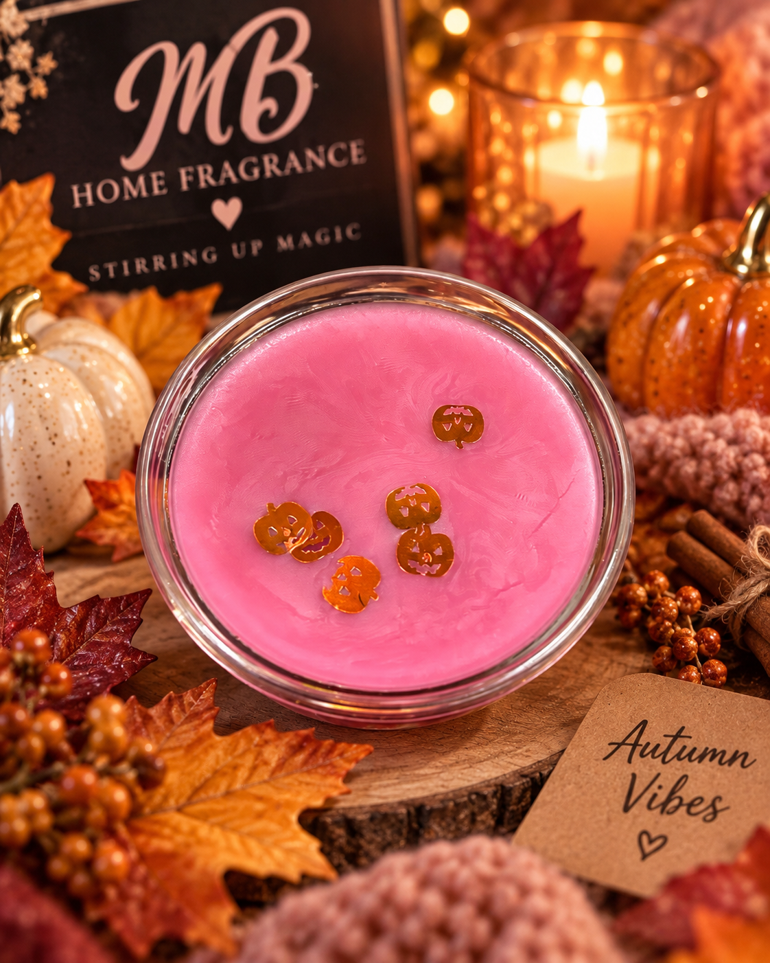 Cranberry Pumpkin Spice Wax Melt pot