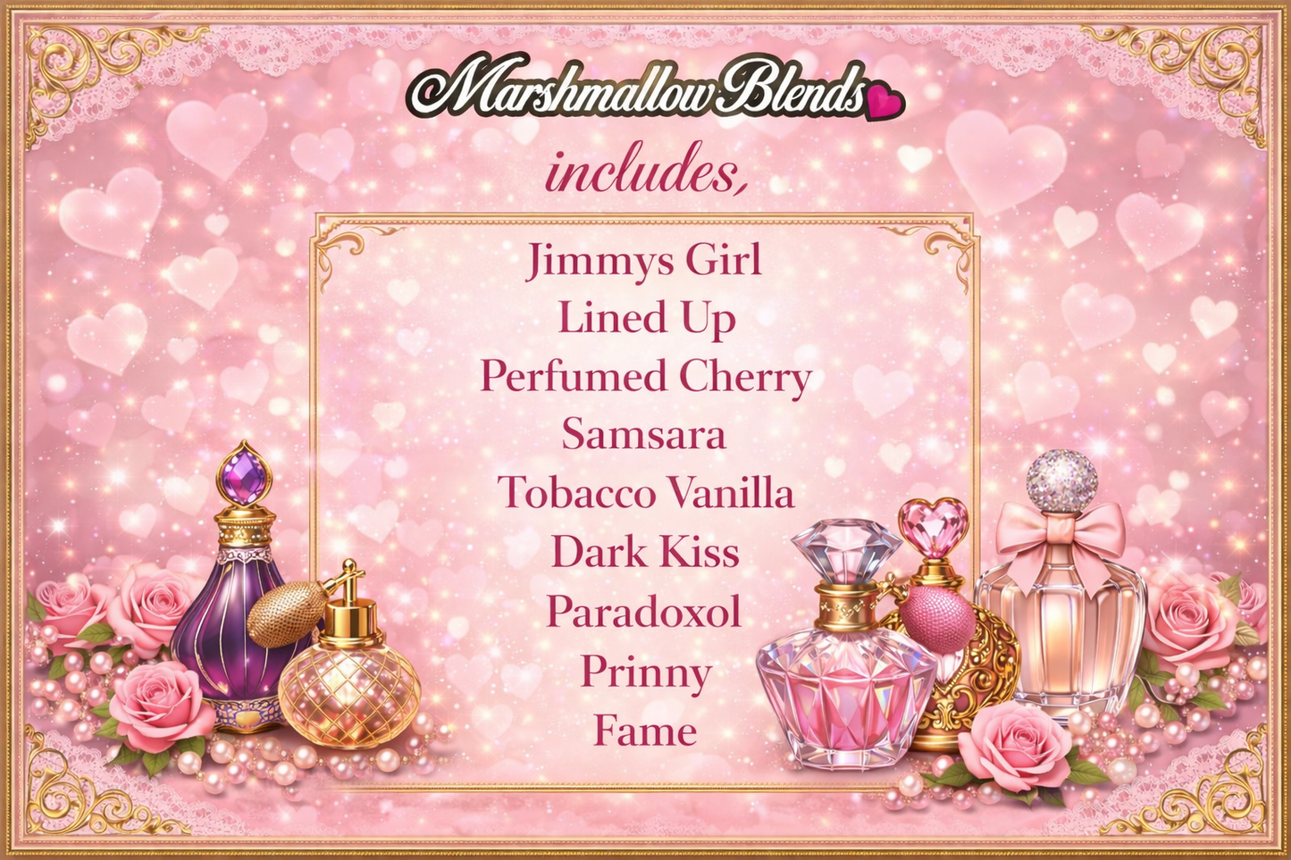 Valentines Box of Hearts Wax (Perfume Scents)