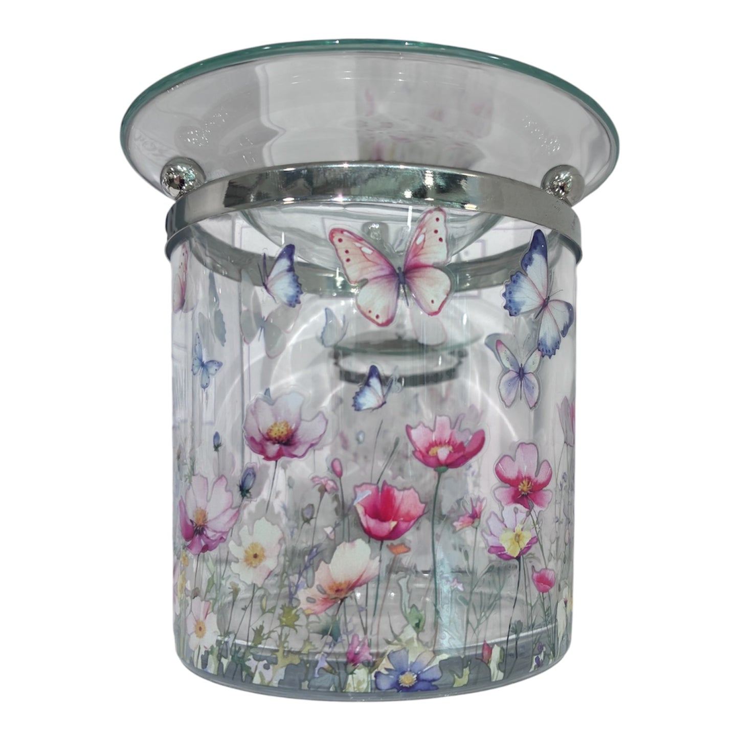 Floral Butterfly glass burner