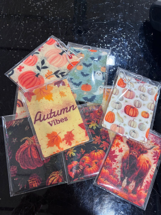 Pumpkin Vanilla Air freshener card