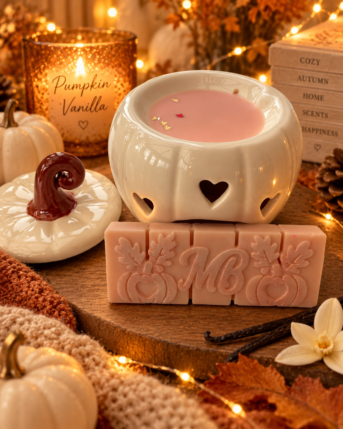 Pumpkin Vanilla Wax Melt Snap Bar