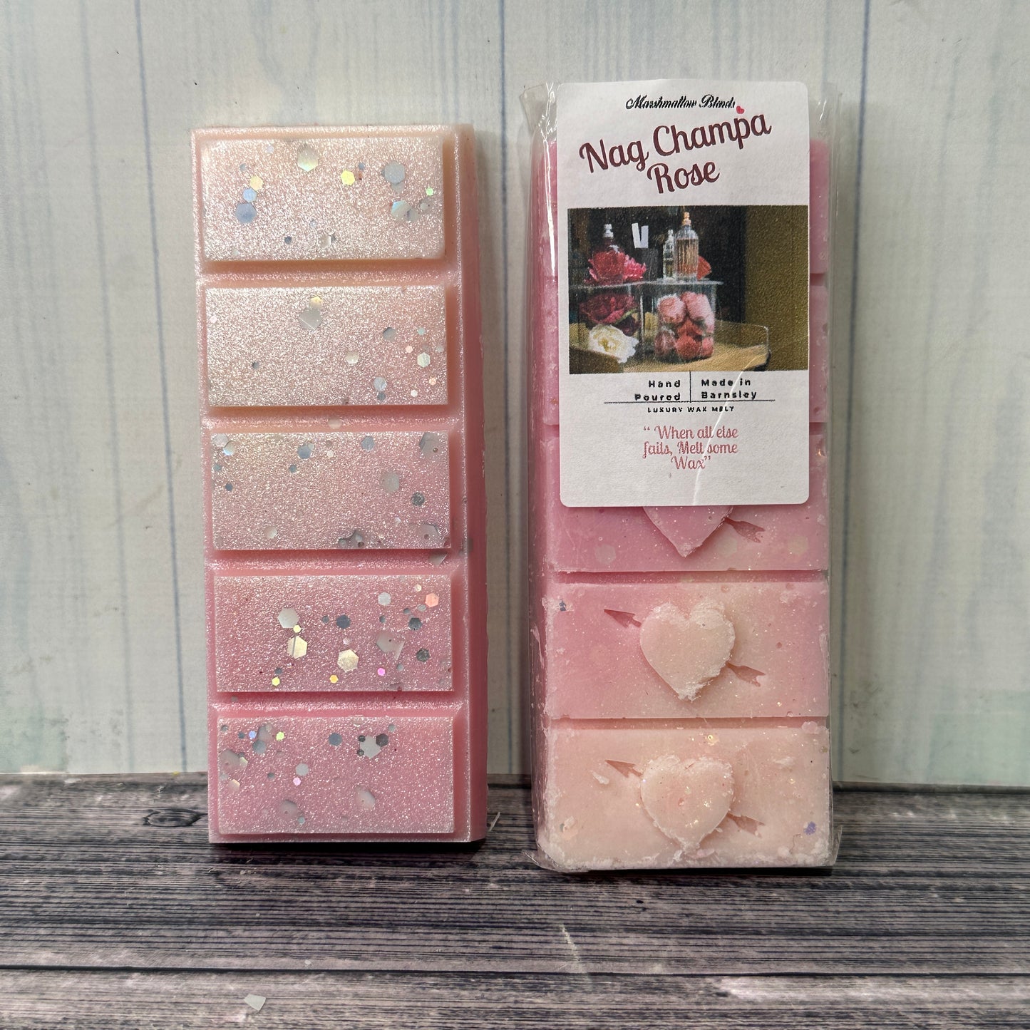 Nag Champa Rose Wax Melt Snap Bar