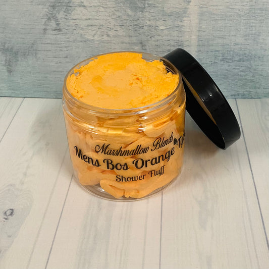 Mens Orange Shower Fluff