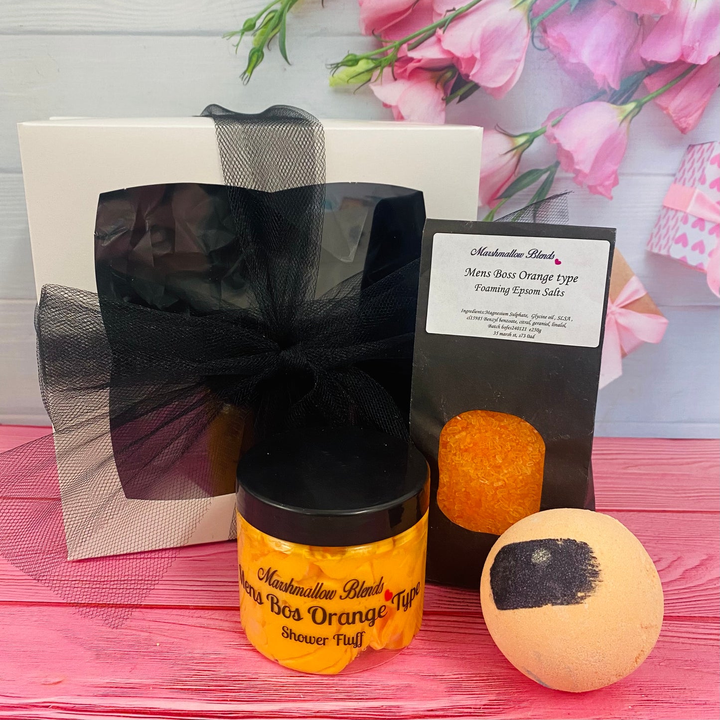 Men's Orange Gift Set