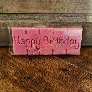 Happy Birthday Wax Melt Snap Bar (Birthday Cake scented)
